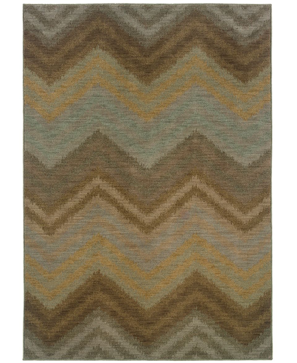 Sphinx Area Rug, Milano 2923C Brown/Blue 78 X 1010