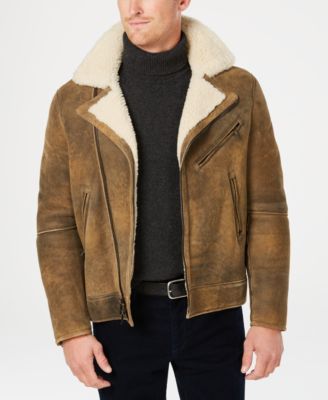 macys michael kors mens leather jacket