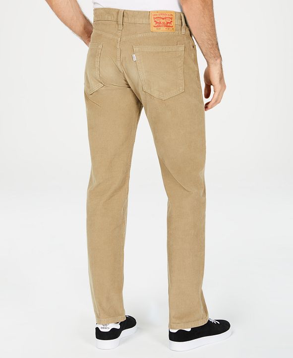 Levis Mens 514 Straight Leg Corduroy Pants And Reviews Jeans Men Macys 0603