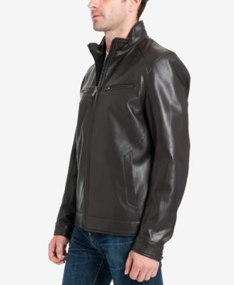 macys michael kors leather jacket