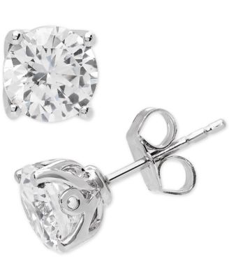 lab made diamond stud earrings