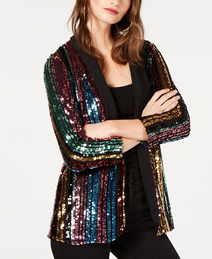 rainbow sequin jacket