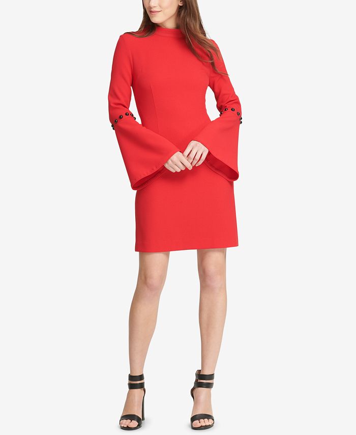 dkny bell sleeve dress
