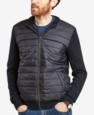 barbour zip through cardigan