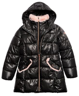 michael kors big girl hooded jacket