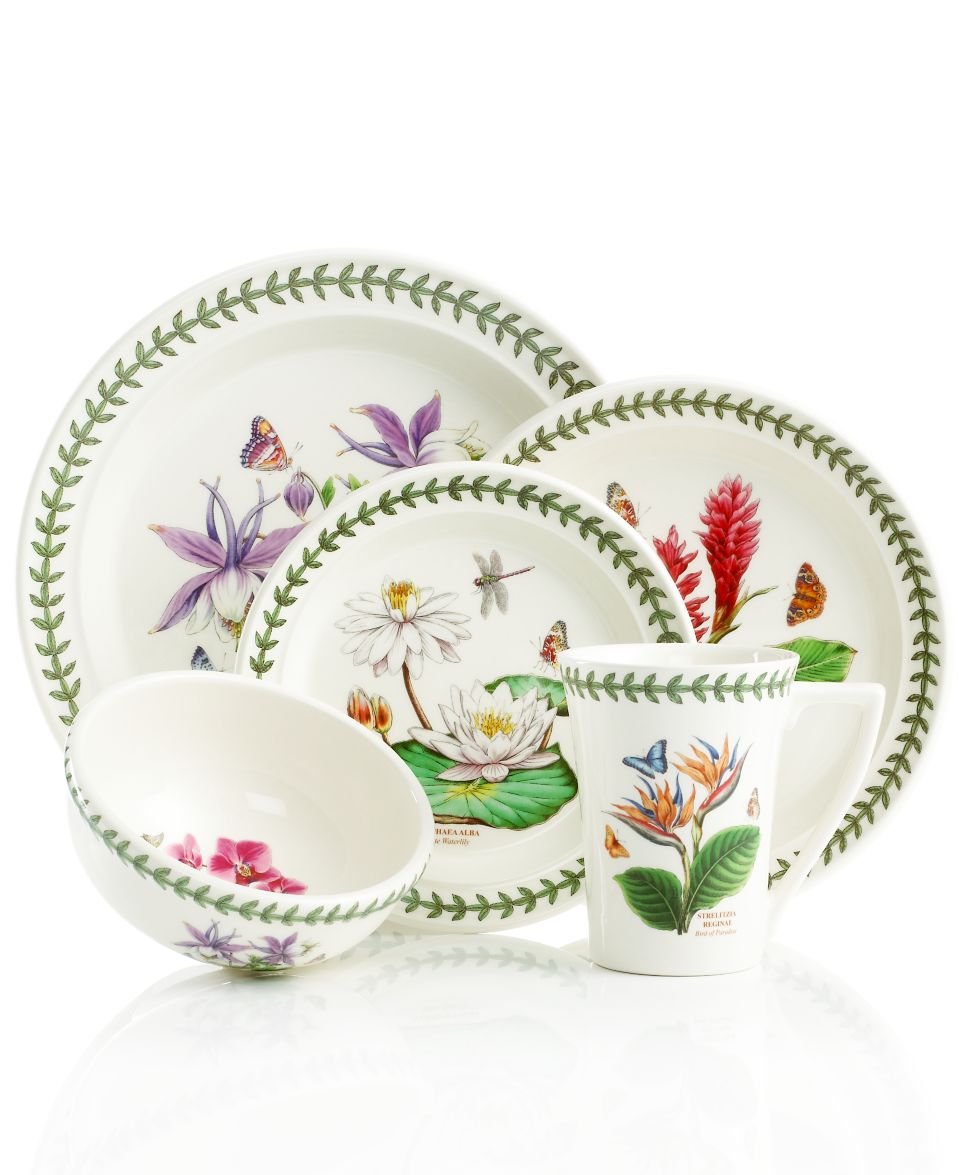 Portmeirion Dinnerware, Exotic Botanic Garden Pink Orchid Collection