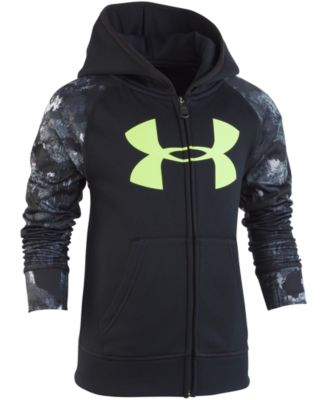 boys under armour zip up hoodie