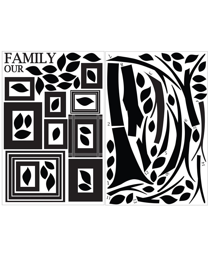 Brewster Home Fashions Tree Of "R" Life Giant Wall Art Kit & Reviews