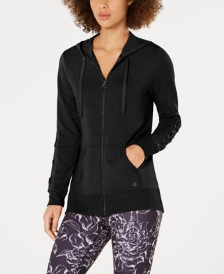 ideology lace up hoodie