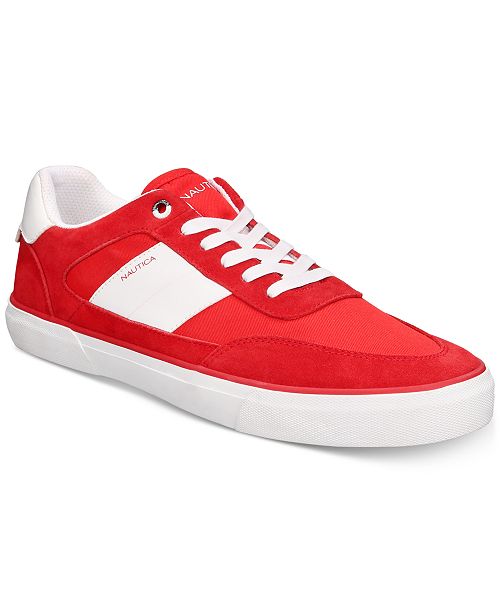 Nautica Men S Camphor Suede Low Top Sneakers Reviews All Men S Shoes Men Macy S
