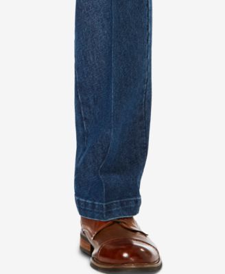 haggar pleated denim pants