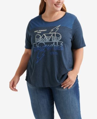 macys lucky brand plus size tops