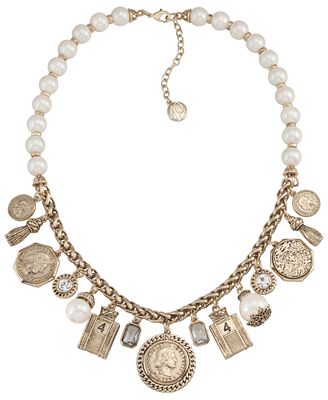 Carolee 40th Anniversary Legacy Collection Necklace, Gold-Tone Charm ...