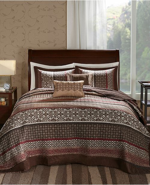 Madison Park Princeton 5 Pc Queen Bedspread Set Reviews Quilts Bedspreads Bed Bath Macy S