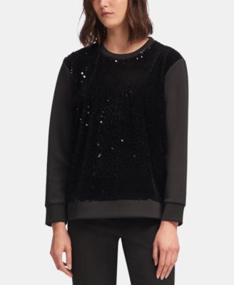 dkny sequin sweatshirt