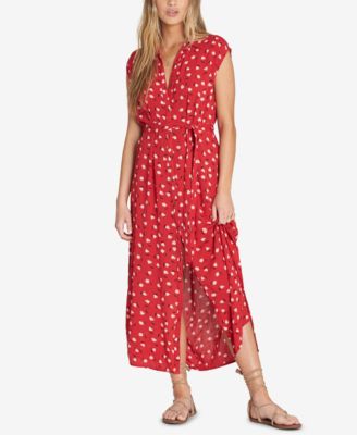 billabong red floral dress