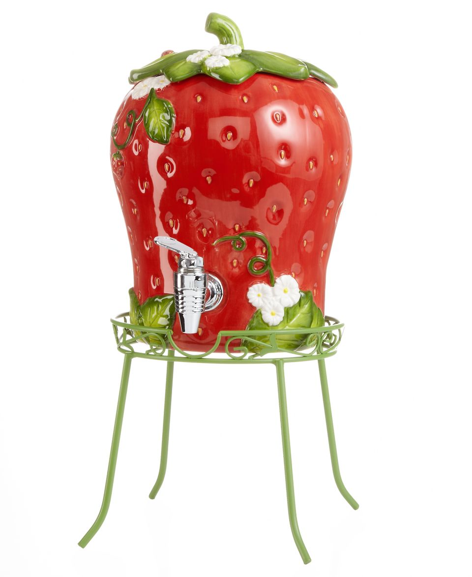 Martha Stewart Collection Serveware, Strawberry Beverage Dispenser