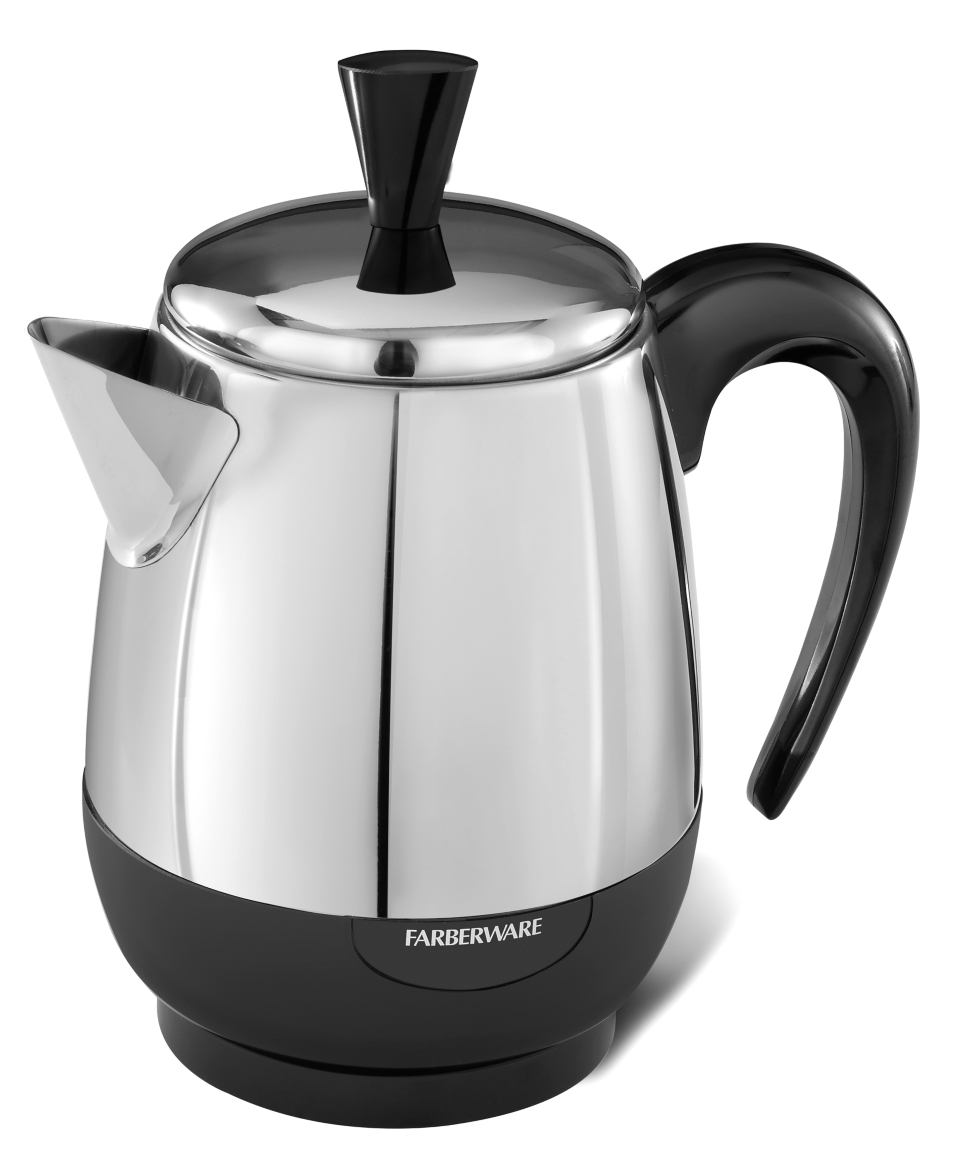 Farberware PK4000SS Percolator, Stainless Steel, 4 Cup