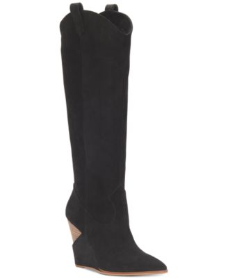 jessica simpson havrie leather wedge boots