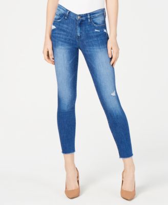 flying monkey frayed ankle jeans