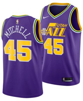 Nike Earned Edition NBA Donovan Mitchell 45 Utah Jazz Basketball Jersey Green CD7015-323