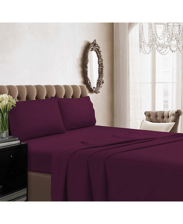 Tribeca Living 350 Thread Count Cotton Percale Extra Deep Pocket Cal