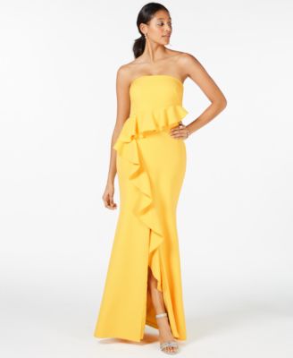 vince camuto strapless dress