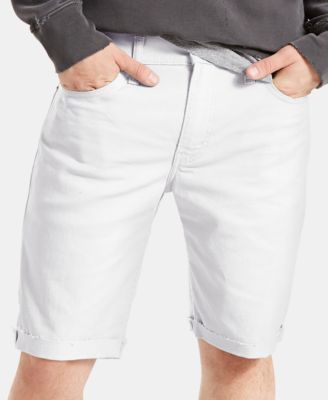 white levi shorts mens