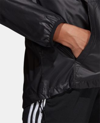 adidas women's linear windbreaker jacket