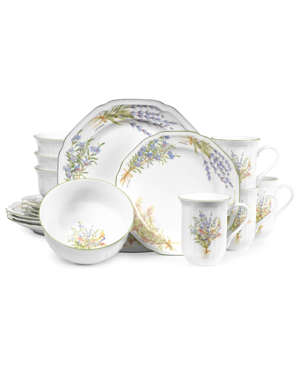 Mikasa Dinnerware, Botanical Bouquet 16 Piece Set   Casual Dinnerware