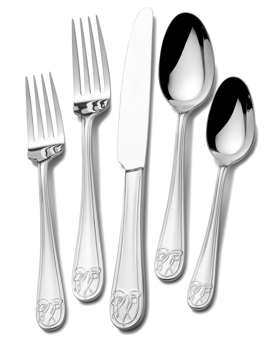 Mikasa Flatware 18/10, Love Story 5 Piece Place Setting   Flatware