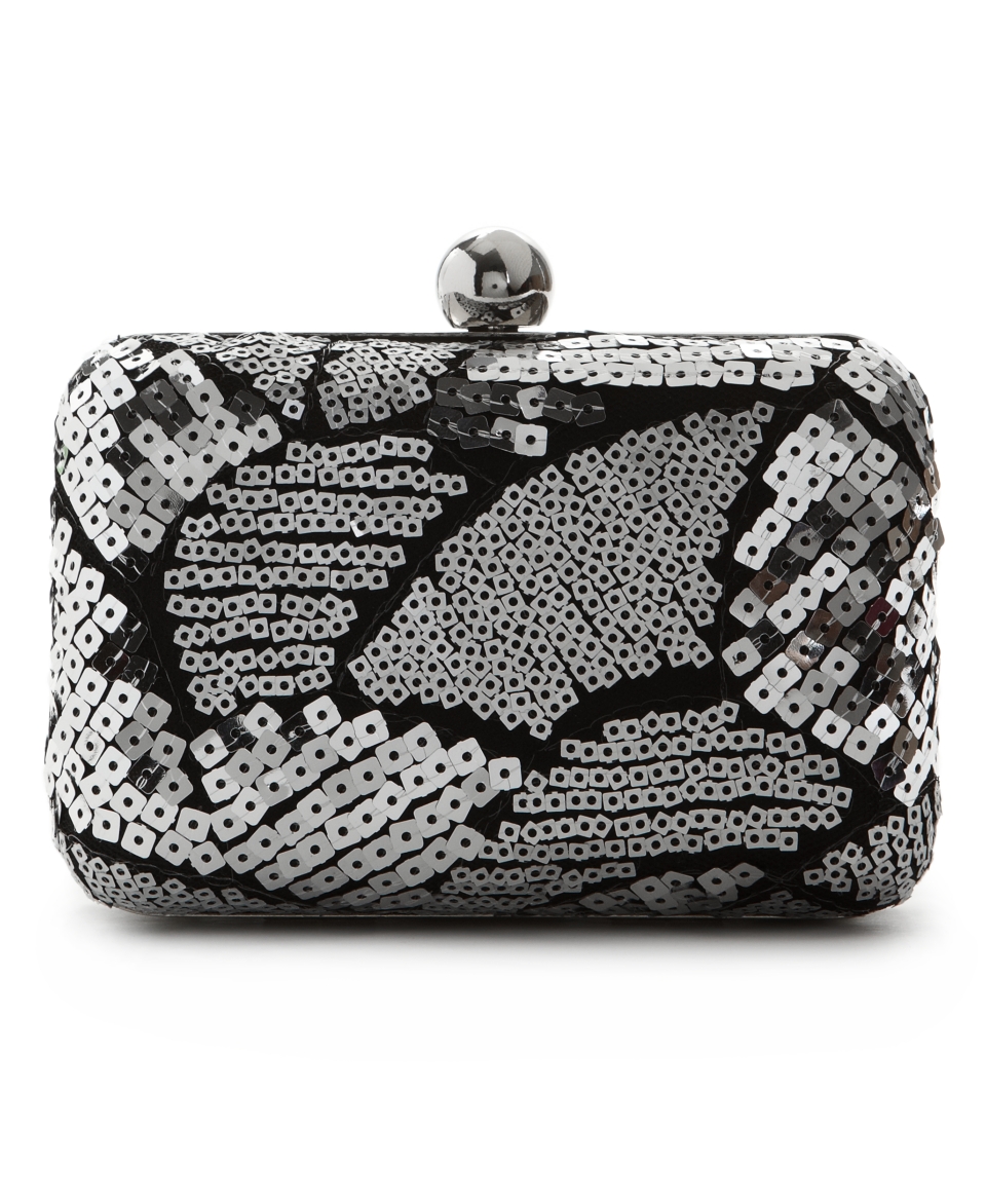 Jessica McClintock Handbag, Sequin Minaudiere Square Evening Clutch