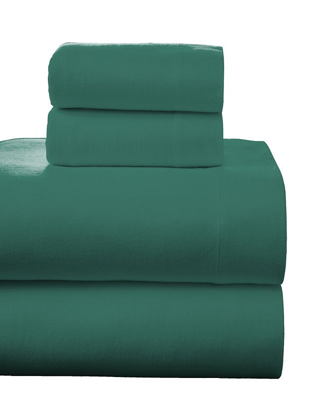 Pointehaven Superior Weight Cotton Flannel Sheet Set ...