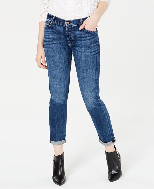 7 For All Mankind Josefina Boyfriend Jeans Reviews Jeans Juniors Macy S