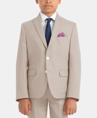 ralph lauren tan linen suit