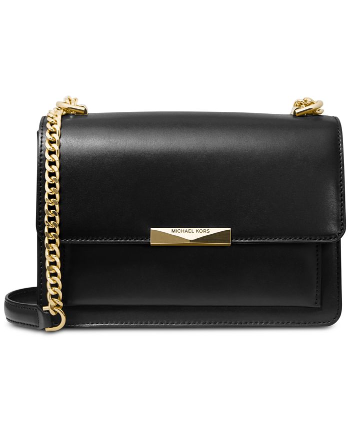 Michael Kors Jade Leather Shoulder Bag & Reviews - Handbags ...