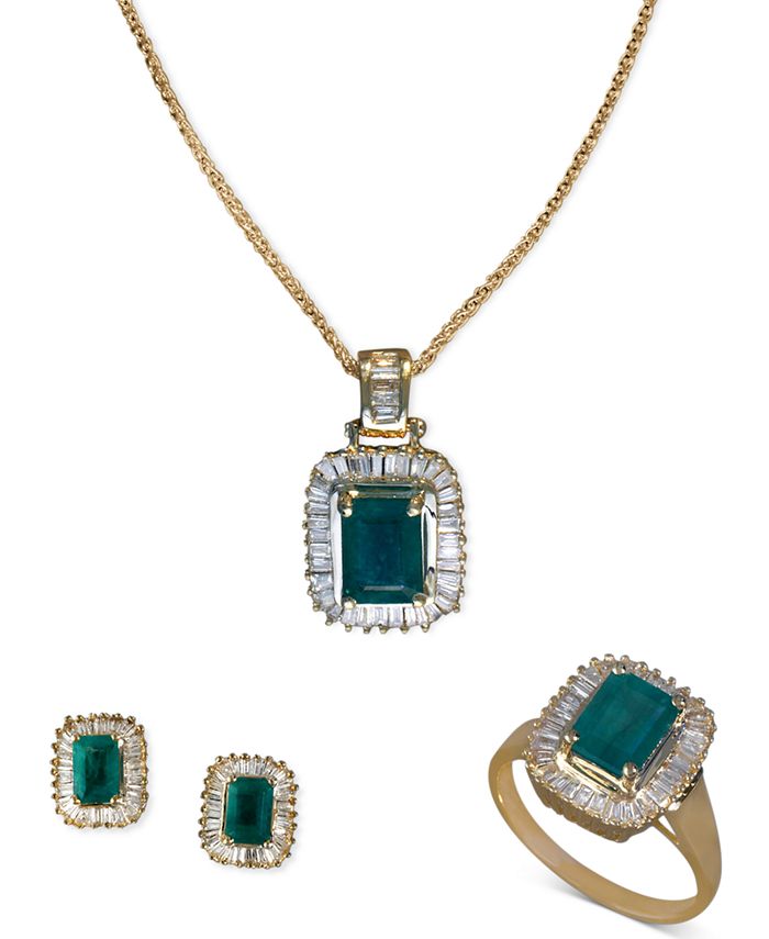EFFY Collection EFFY® Jewelry Emerald and Diamond Jewelry Ensemble in