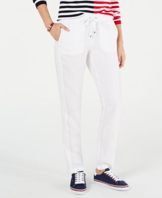 macys women linen pants