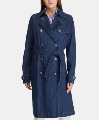 ralph lauren twill trench coat