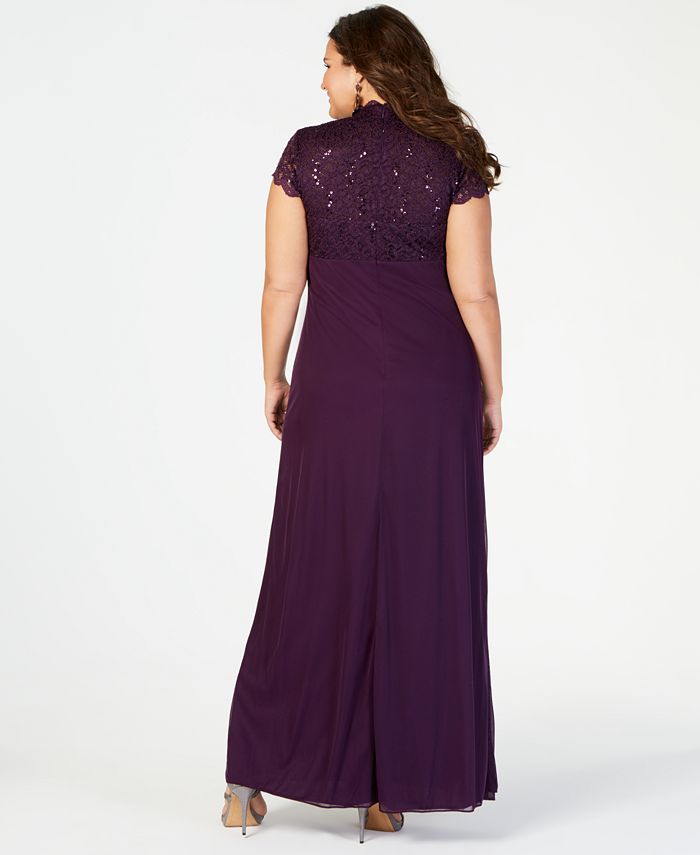 betsy and adam plus size evening gowns