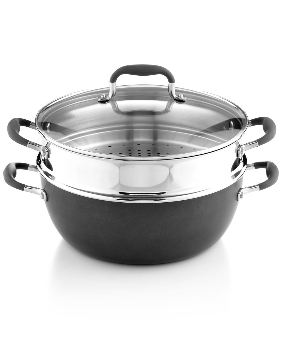 Le Creuset Tri Ply Stainless Steel Covered Steamer Pot and Basket