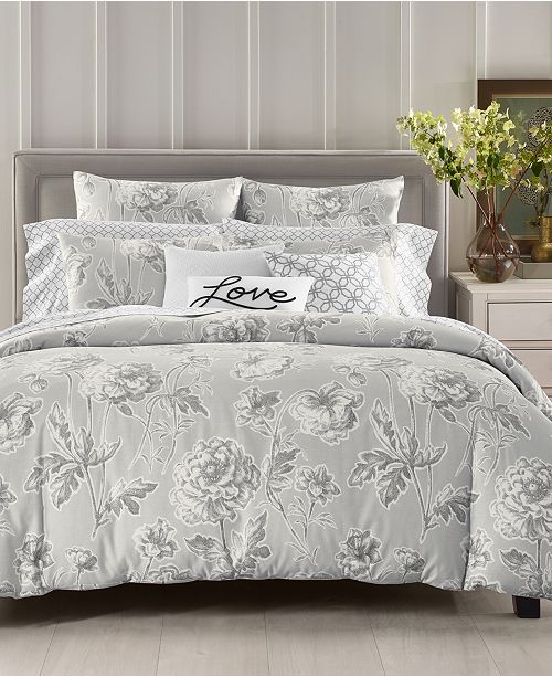 Charter Club Closeout Engraved Flower 300 Thread Count Bedding Collection Created For Macy S Reviews Bedding Collections Bed Bath Macy S