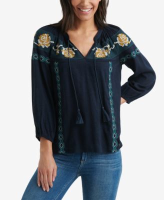macys lucky brand tops