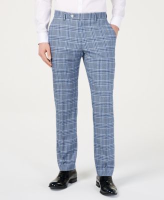 light blue plaid pants