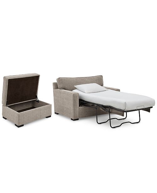 Furniture Radley 54 Fabric Chair Bed 36 Fabric Chair Bed Storage Ottoman Set Created For Macy S Reviews Furniture Macy S