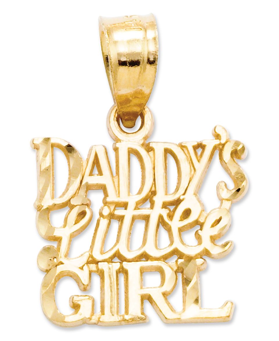 14k Gold Charm, Daddys Little Girl Charm