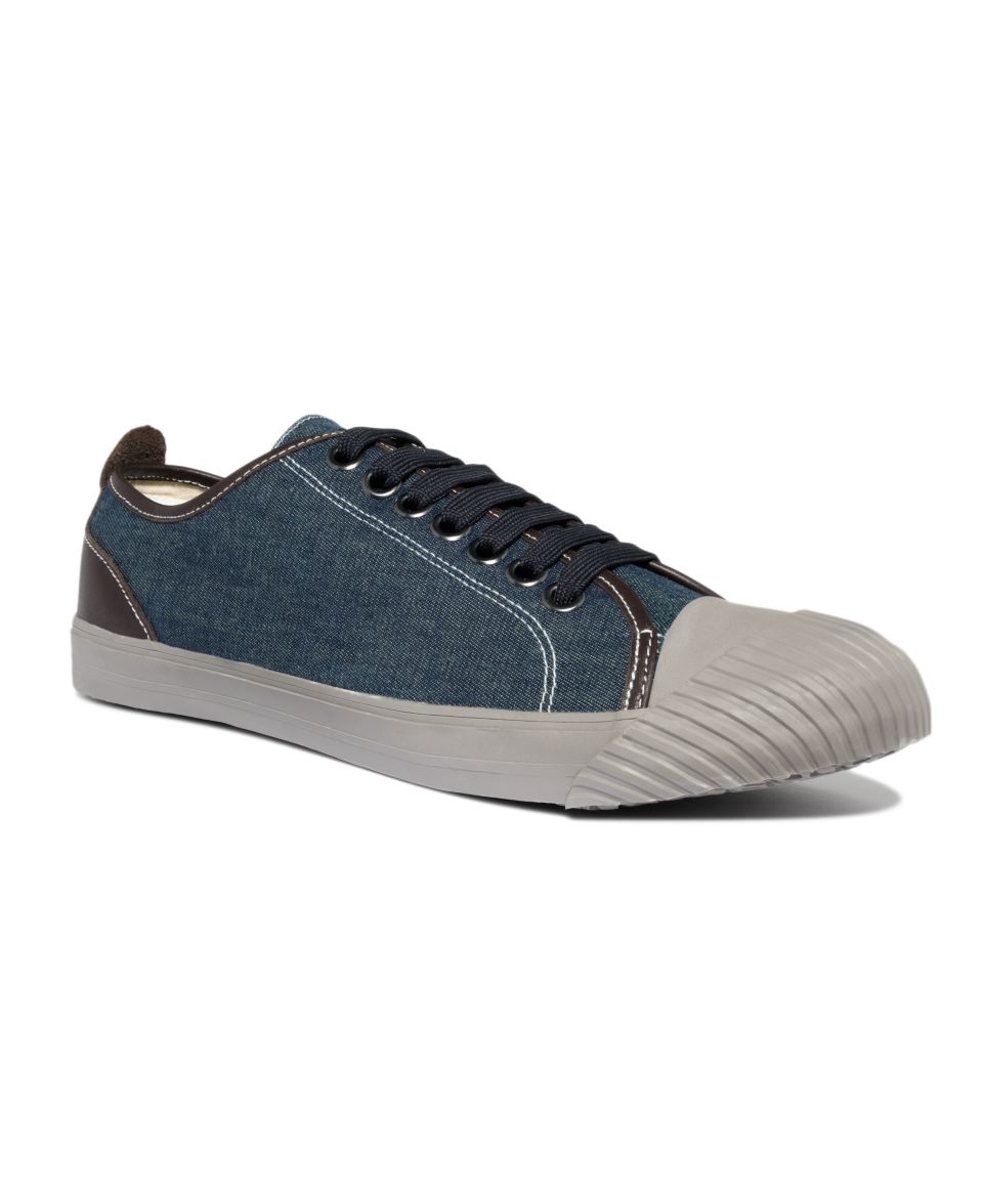 Armani Jeans Shoes, Denim Lace Up Sneakers