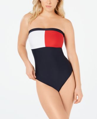 Tommy Hilfiger Colorblocked Strapless 