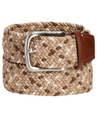 mens woven stretch belt