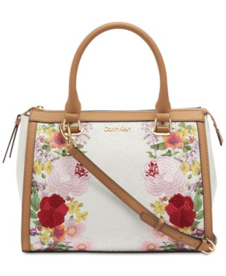 calvin klein mercy signature satchel